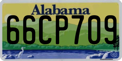 AL license plate 66CP709