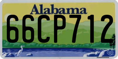 AL license plate 66CP712
