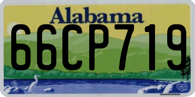 AL license plate 66CP719