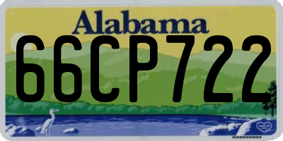 AL license plate 66CP722