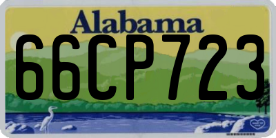 AL license plate 66CP723