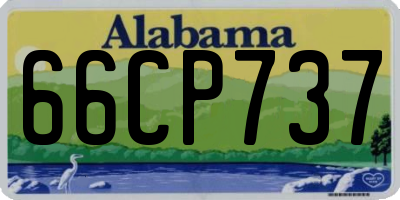 AL license plate 66CP737