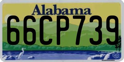 AL license plate 66CP739