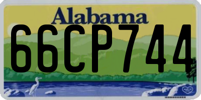 AL license plate 66CP744