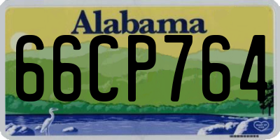 AL license plate 66CP764