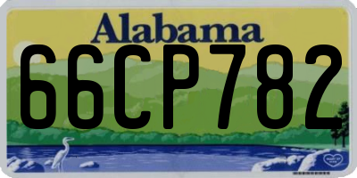 AL license plate 66CP782