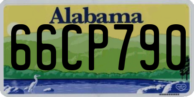 AL license plate 66CP790
