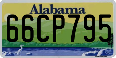 AL license plate 66CP795