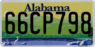 AL license plate 66CP798