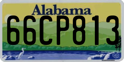 AL license plate 66CP813