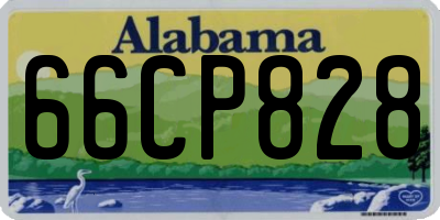 AL license plate 66CP828