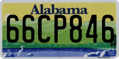 AL license plate 66CP846