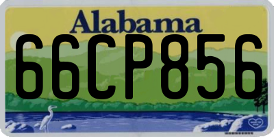AL license plate 66CP856