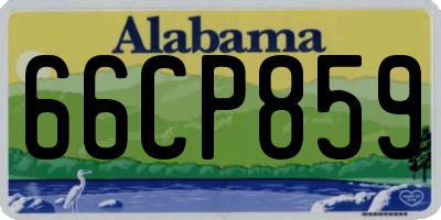 AL license plate 66CP859