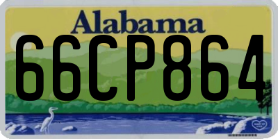 AL license plate 66CP864