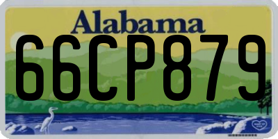 AL license plate 66CP879