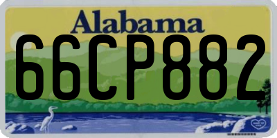 AL license plate 66CP882