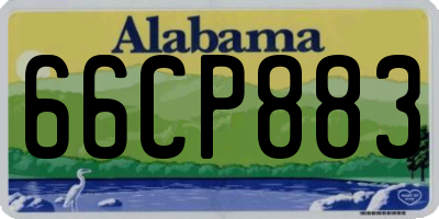 AL license plate 66CP883