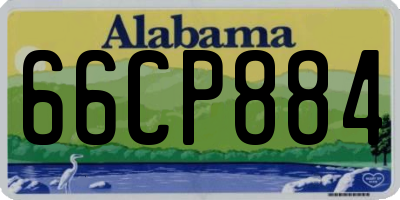 AL license plate 66CP884