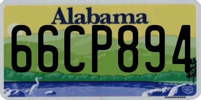 AL license plate 66CP894