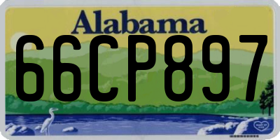 AL license plate 66CP897
