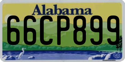 AL license plate 66CP899