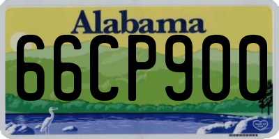 AL license plate 66CP900