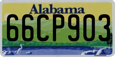 AL license plate 66CP903