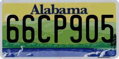 AL license plate 66CP905