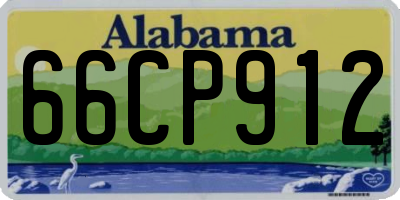 AL license plate 66CP912