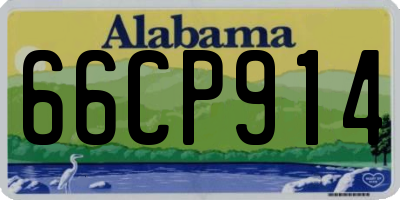 AL license plate 66CP914