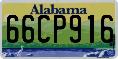 AL license plate 66CP916