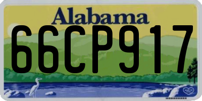 AL license plate 66CP917