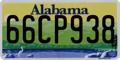 AL license plate 66CP938