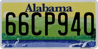 AL license plate 66CP940