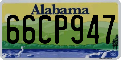 AL license plate 66CP947