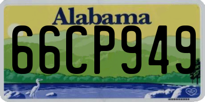 AL license plate 66CP949