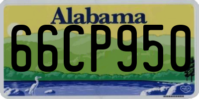AL license plate 66CP950