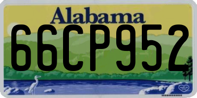 AL license plate 66CP952