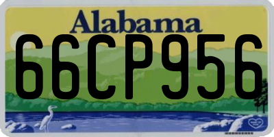 AL license plate 66CP956