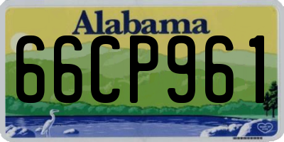AL license plate 66CP961