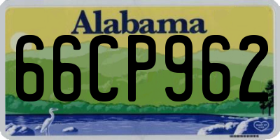 AL license plate 66CP962