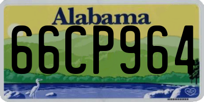 AL license plate 66CP964