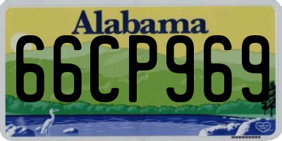 AL license plate 66CP969
