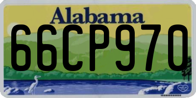 AL license plate 66CP970