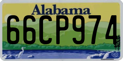 AL license plate 66CP974