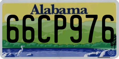 AL license plate 66CP976