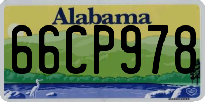 AL license plate 66CP978