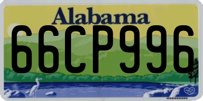 AL license plate 66CP996