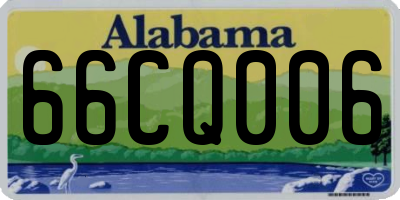 AL license plate 66CQ006